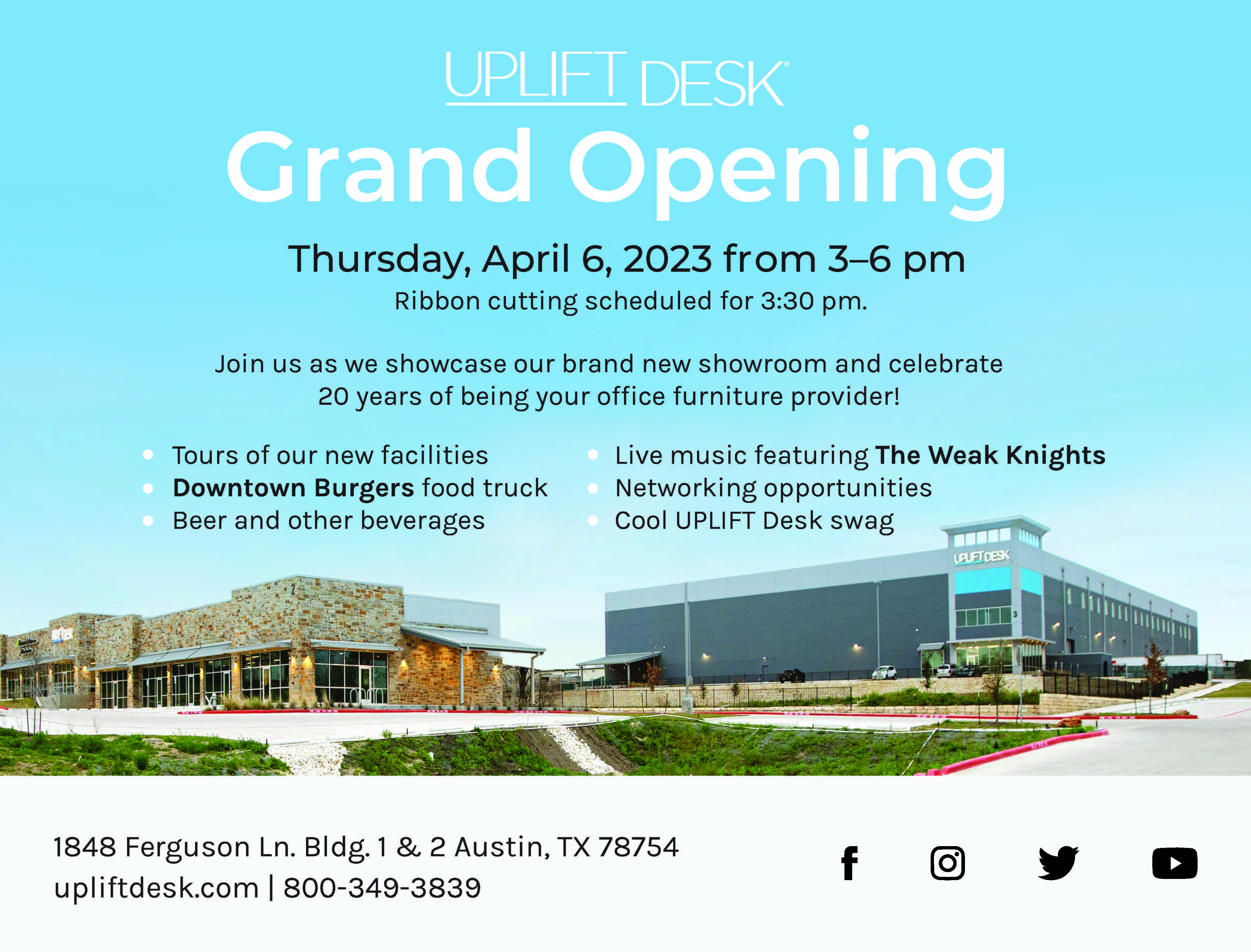 UPLIFT DESK Grand Opening ribboncutting Austin Chamber of Commerce